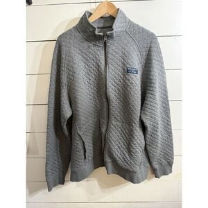 L.L.Bean Men's Quilted Sweatshirt Full-Zip Gray Size X-Large Regular